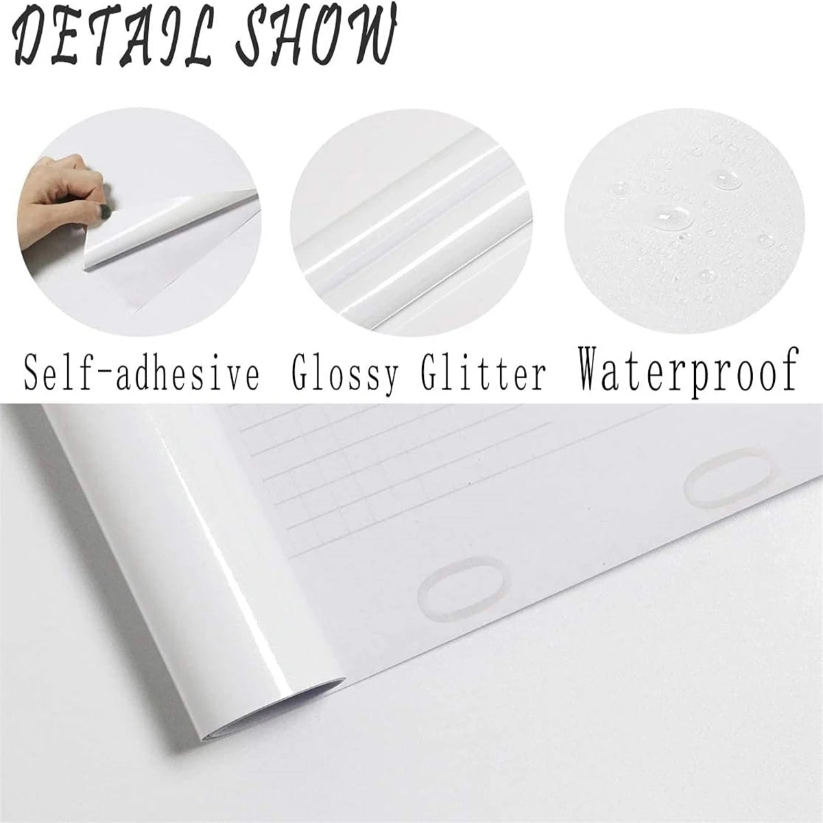 Marble Kitchen Oil-Proof Film Stove Waterproof Moisture-Proof Self-Adhesive Wallpaper Countertop Cabinet Renovation Tile Sticker