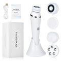 4 in 1 Electric Facial Cleansing Brush Rechargeable Waterproof Spin Sonic Exfoliator Face Scrubber Cleanser Skin Care Machine