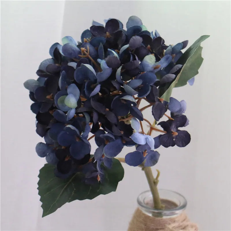 Retro Autumn Hydrangea Bouquet Artificial Flowers Room Home Decoration DIY Wedding Floral Arrangement Party Supplies Photo Props