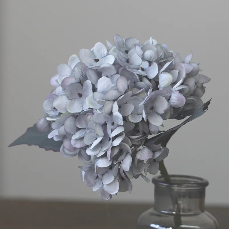Retro Autumn Hydrangea Bouquet Artificial Flowers Room Home Decoration DIY Wedding Floral Arrangement Party Supplies Photo Props