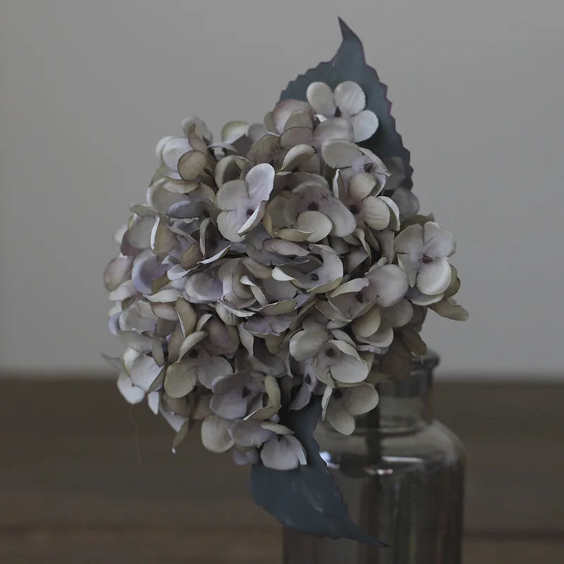 Retro Autumn Hydrangea Bouquet Artificial Flowers Room Home Decoration DIY Wedding Floral Arrangement Party Supplies Photo Props