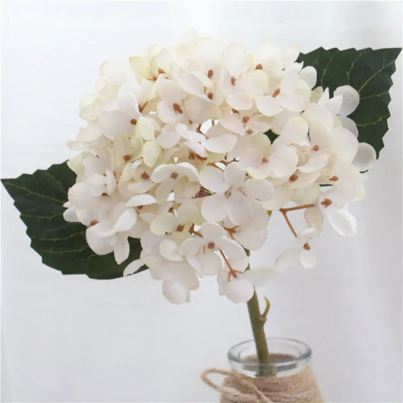 Retro Autumn Hydrangea Bouquet Artificial Flowers Room Home Decoration DIY Wedding Floral Arrangement Party Supplies Photo Props