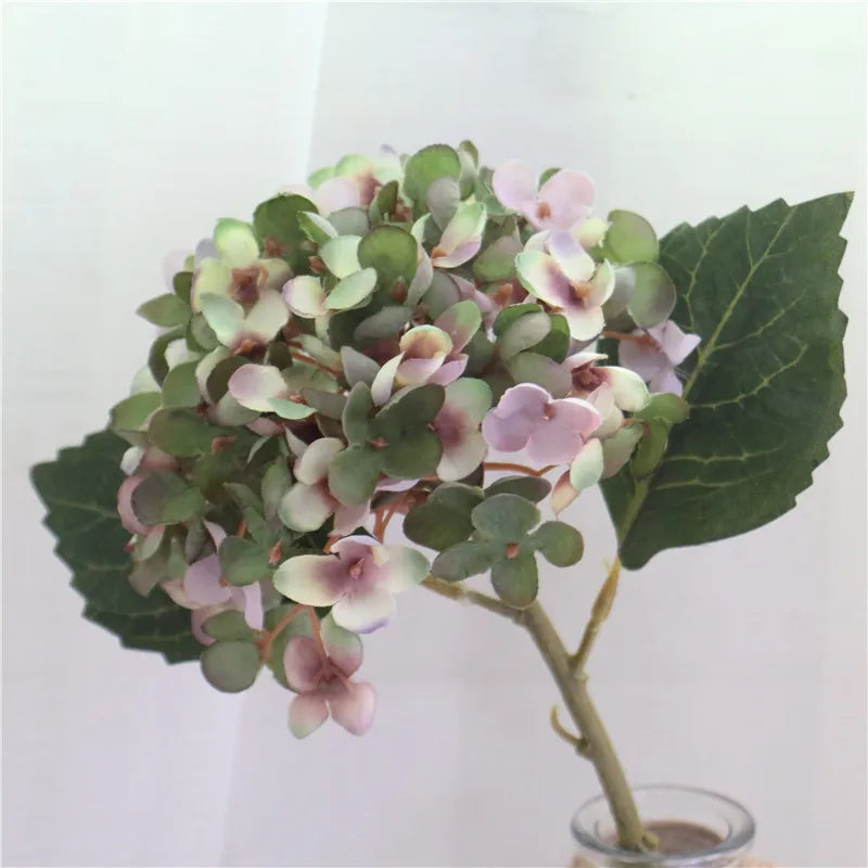 Retro Autumn Hydrangea Bouquet Artificial Flowers Room Home Decoration DIY Wedding Floral Arrangement Party Supplies Photo Props