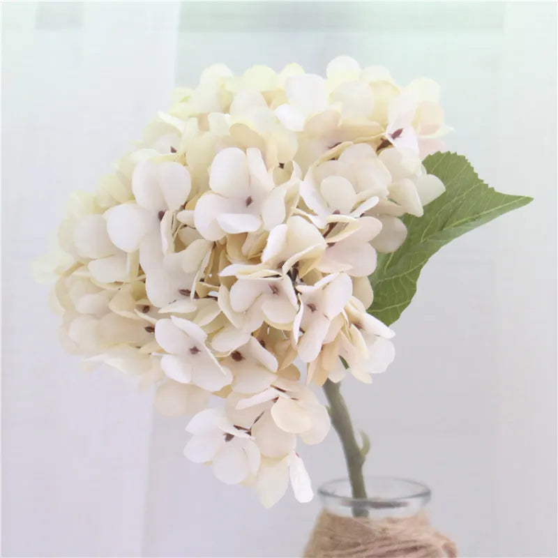 Retro Autumn Hydrangea Bouquet Artificial Flowers Room Home Decoration DIY Wedding Floral Arrangement Party Supplies Photo Props