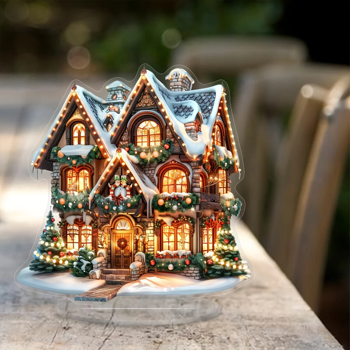 Christmas Style 2D Acrylic Festival Decoration Multi-Functional Desktop Decor 2026 New Year Home Office Bedroom Unique Gift