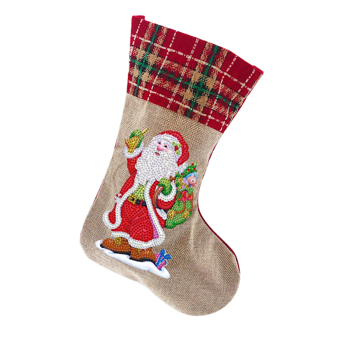 Diamond Painting DIY Christmas Stockings Handiwork Sticking Drills Christmas Candy Bags Gift