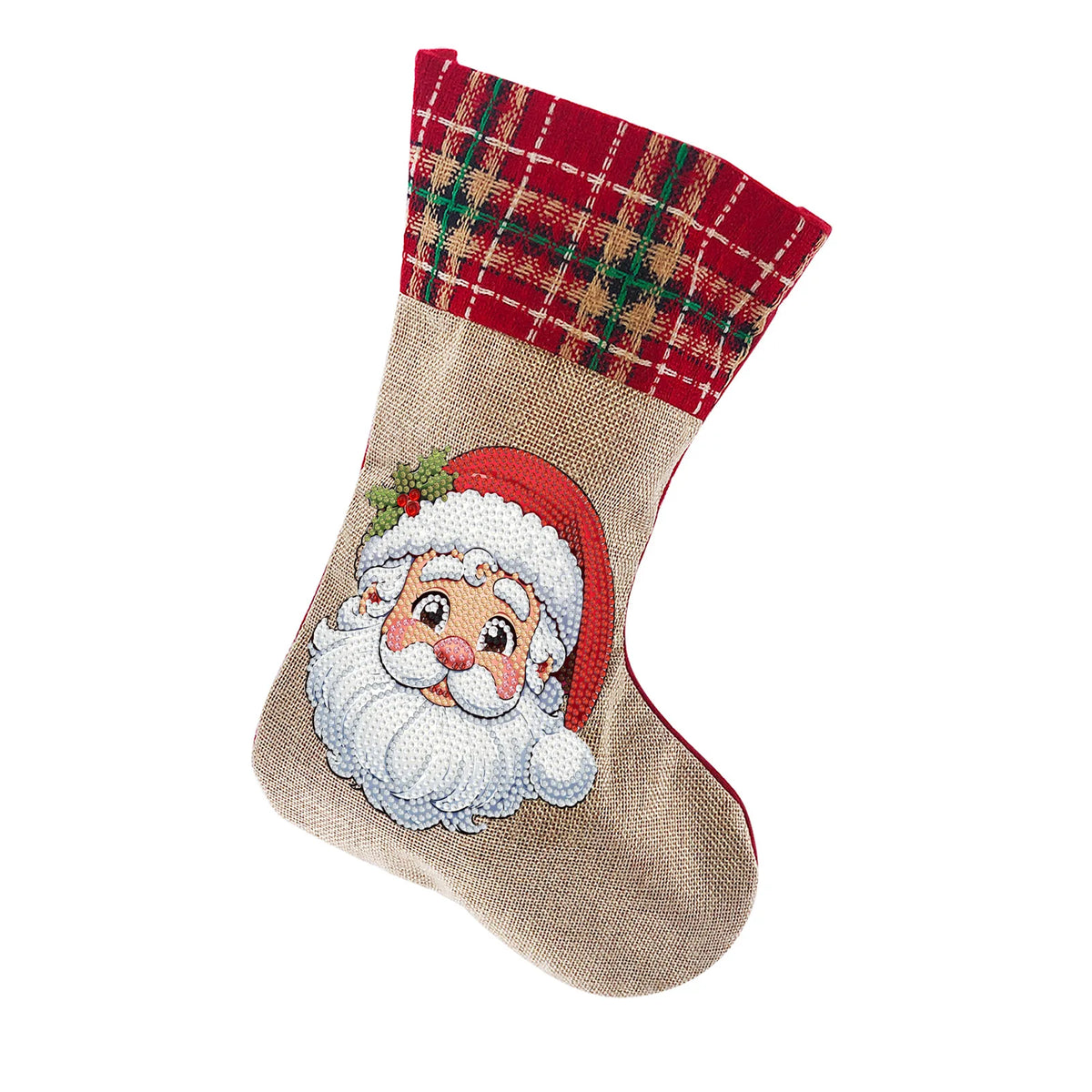 Diamond Painting DIY Christmas Stockings Handiwork Sticking Drills Christmas Candy Bags Gift