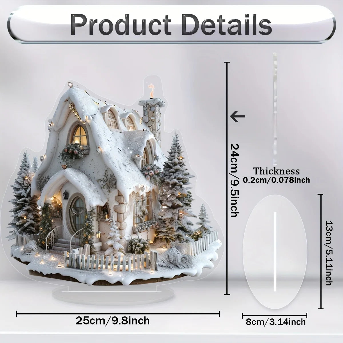 Christmas Style 2D Acrylic Festival Decoration Multi-Functional Desktop Decor 2026 New Year Home Office Bedroom Unique Gift
