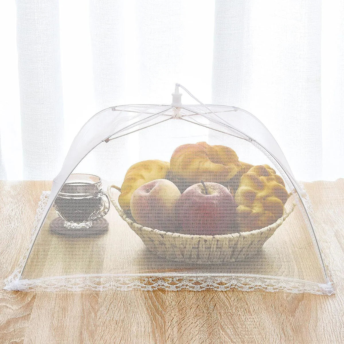 Food Cover Mesh Folding Washable Flies Tables Cover Insect Proof Protective Dish Covers Home Kitchen Storage Accessaries