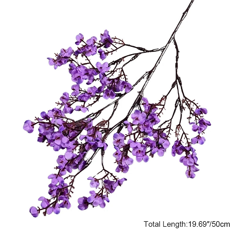 HMEOT Romantic Red Babysbreath Flower Branch Wedding Bridal Hand Bouquet Accessories Banquet Photo Home Table Decor Props H3910