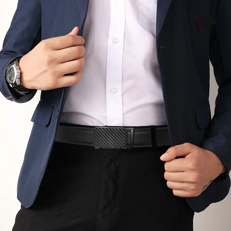 Men's Genuine Leather Cowhide Belt, For Dress Pants