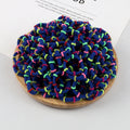100pcs/Set Girls Colorful Nylon Hair Bands Children Ponytail Holder Scrunchie Small Elastic Headband Cute Kids Hair Accessories