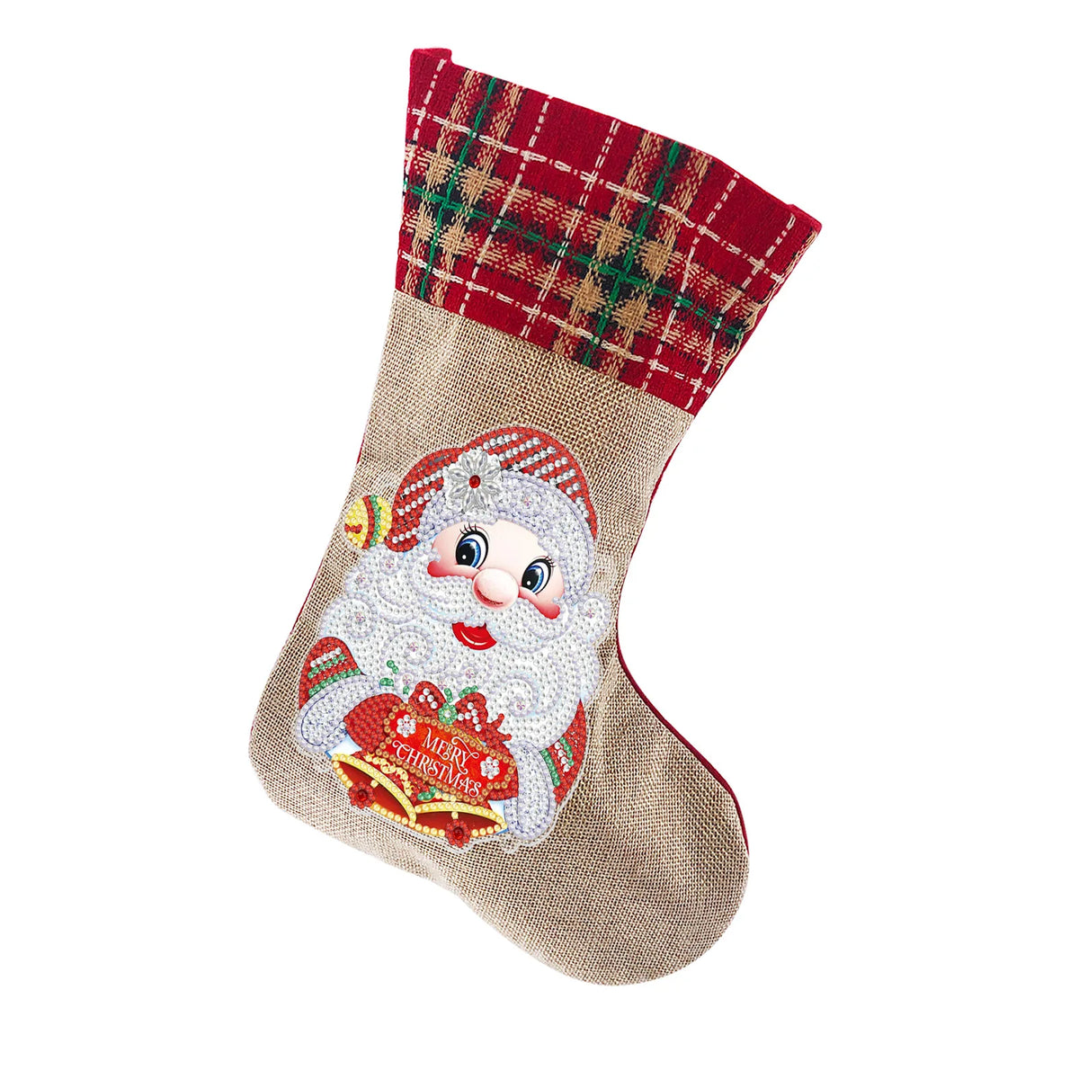Diamond Painting DIY Christmas Stockings Handiwork Sticking Drills Christmas Candy Bags Gift