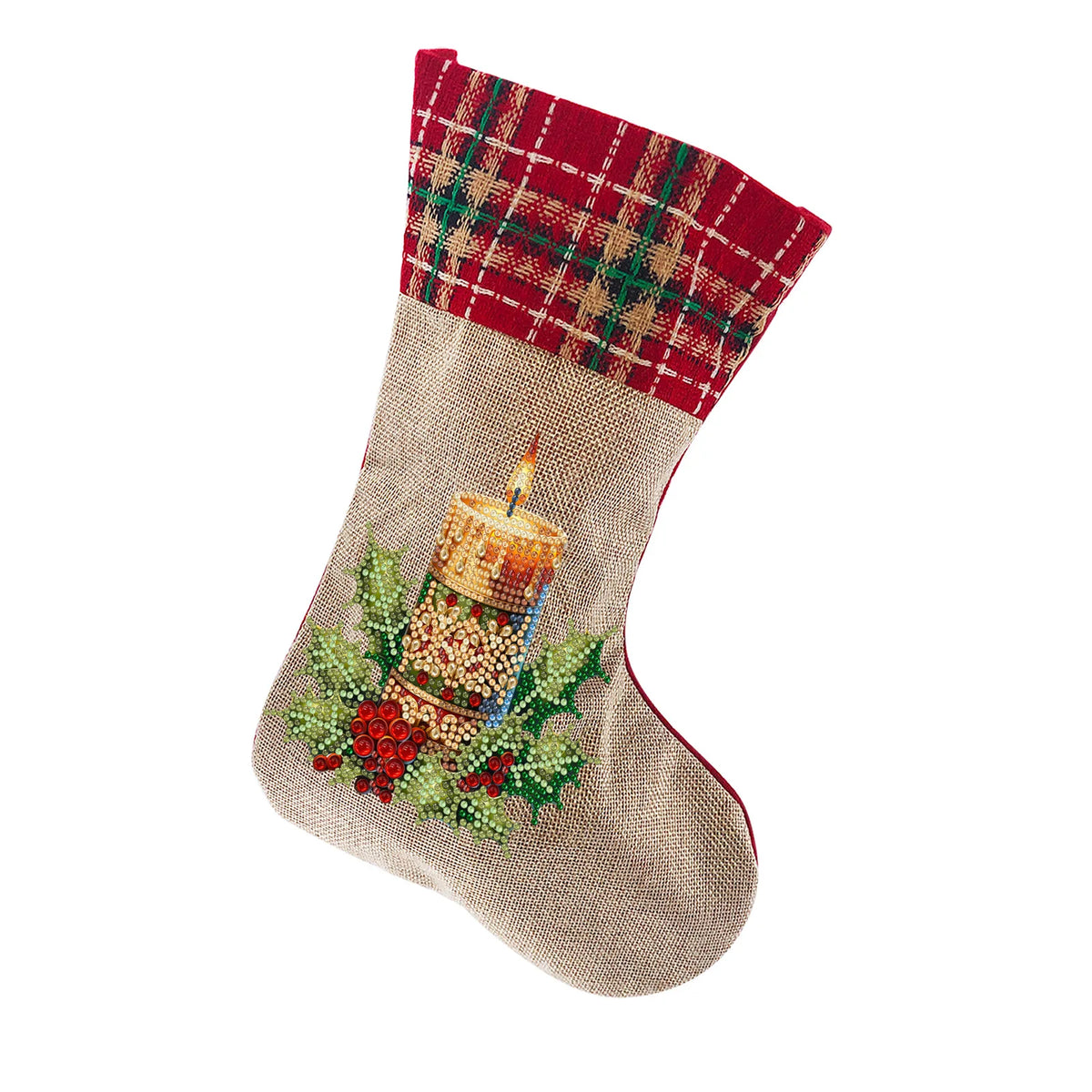 Diamond Painting DIY Christmas Stockings Handiwork Sticking Drills Christmas Candy Bags Gift