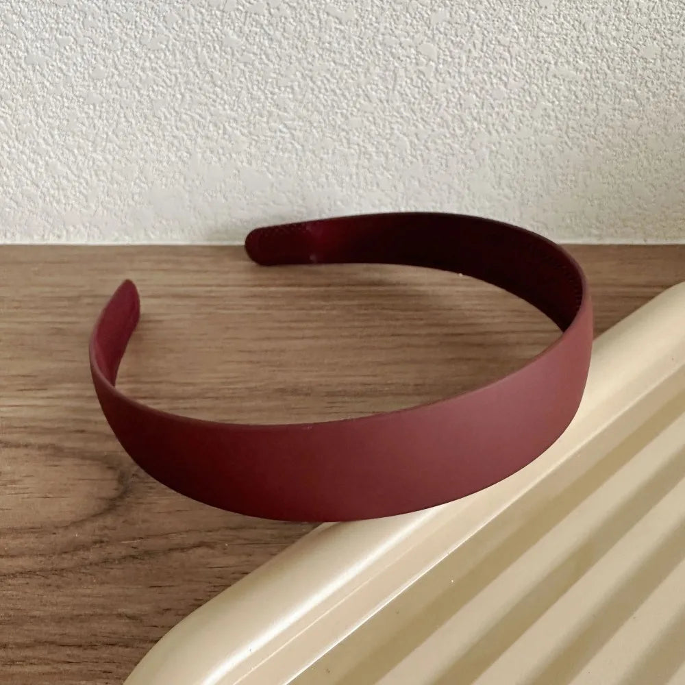 Women Girls Wide Top Knot Hair Bands Headdress Solid Color Cloth Headband Bezel Girls Hairband Hair Hoop Female Hair Accessories