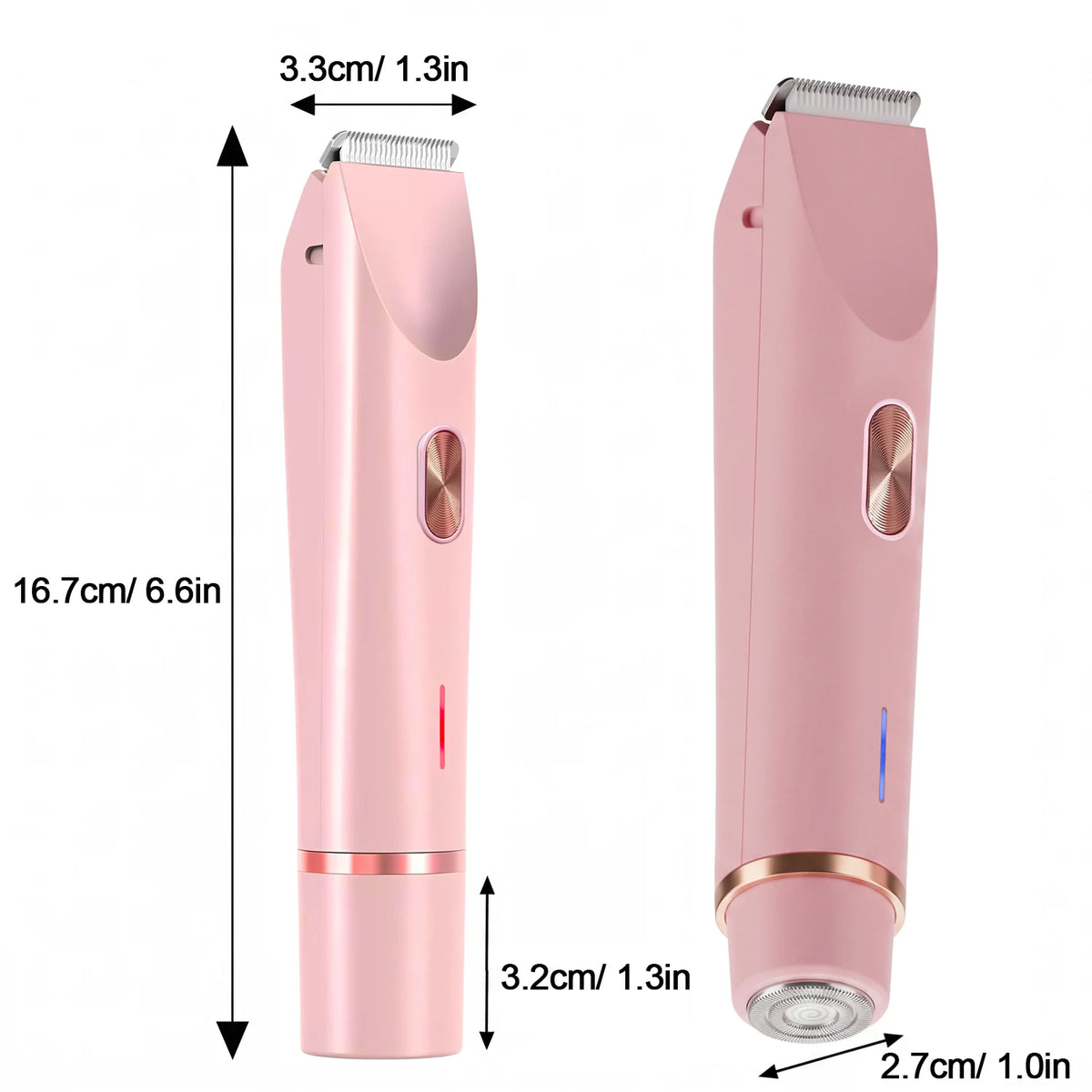 Electric Shaver for Woman Double Head Dual Purpose Female Razor Body Epilator Leg Underarm Bikini Electric Hair Remover Trimmer