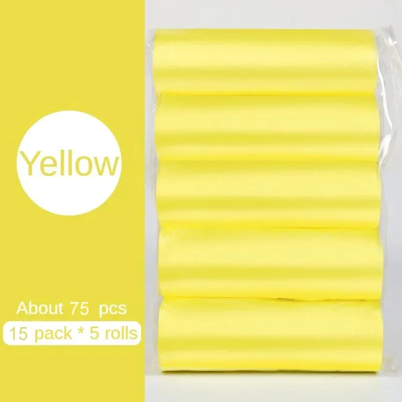 5 Rolls/pack Household Disposable Trash Pouch Small Trash Bags Kitchen Storage Garbage Bags Cleaning Waste Bag Plastic Bag
