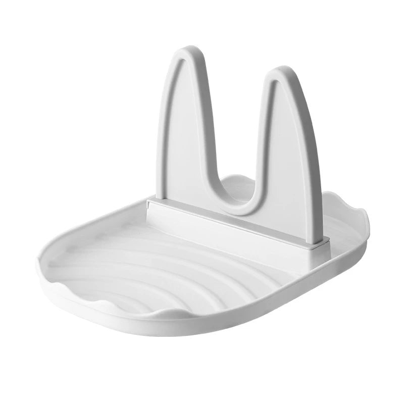 Household Plastic Pot Lid Rack Multi-Functional Pot and Spatula Rack Kitchen Storage Rack Stove Storage Rack
