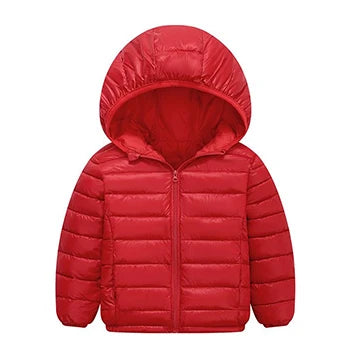 Autumn Winter Teen Boys Girls Warm Down Jacket Children Cotton Outerwear New Fashion Hooded Zipper Coats 3-12 Years Kids Clothes