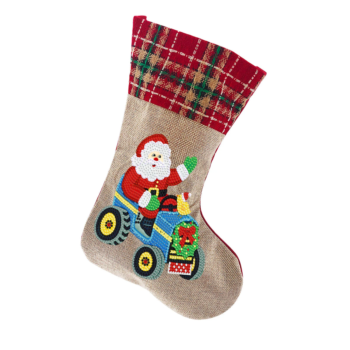 Diamond Painting DIY Christmas Stockings Handiwork Sticking Drills Christmas Candy Bags Gift