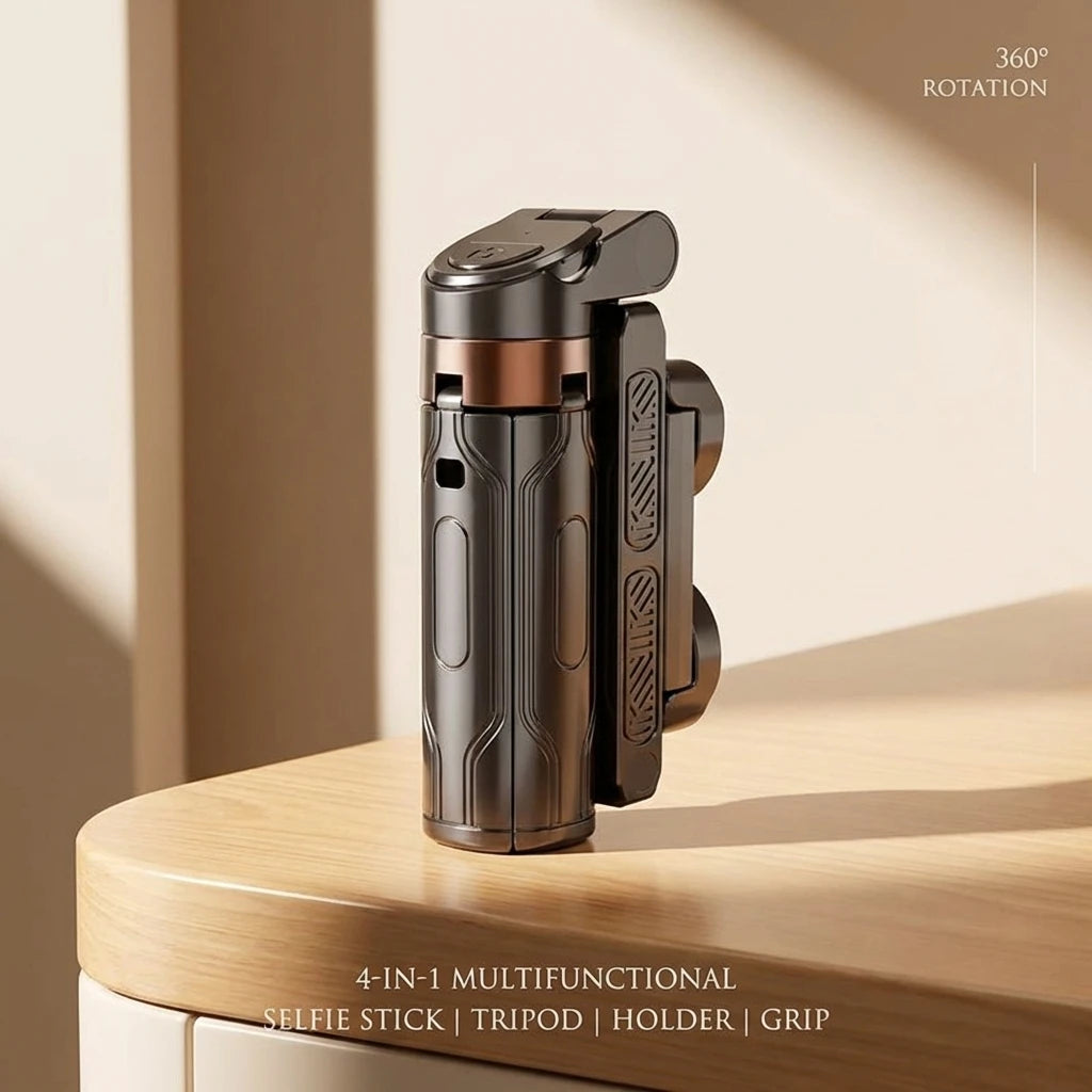 Super Mini Portable Selfie Stick Bluetooth Remote Versatile Integrated Design Phone Holder for Live Broadcasts