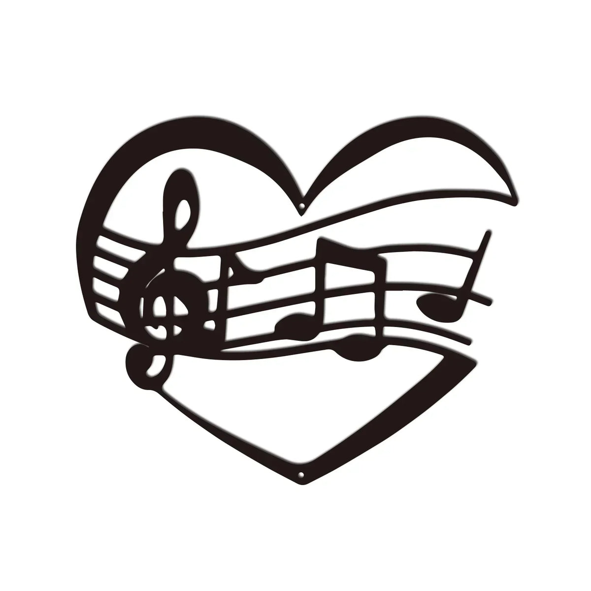 1pc Metal Wall Sign - Musical Note & Violin Pattern. Iron Art Wall Decoration.For Garden,Kitchen, Hotel & Balcony. Home Decor