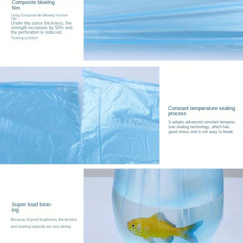5 Rolls/pack Household Disposable Trash Pouch Small Trash Bags Kitchen Storage Garbage Bags Cleaning Waste Bag Plastic Bag