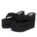 Platform Wedges Slippers Women Sandals Female Shoes Fashion Super High 11cm Heeled Shoes Summer Beach Slides Girls Slippers