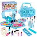 Kids Washable Makeup Girl Toys Kids Makeup Kit for Girl Real Make Up Set Snow Box Kids Nail Art Kit for Girl