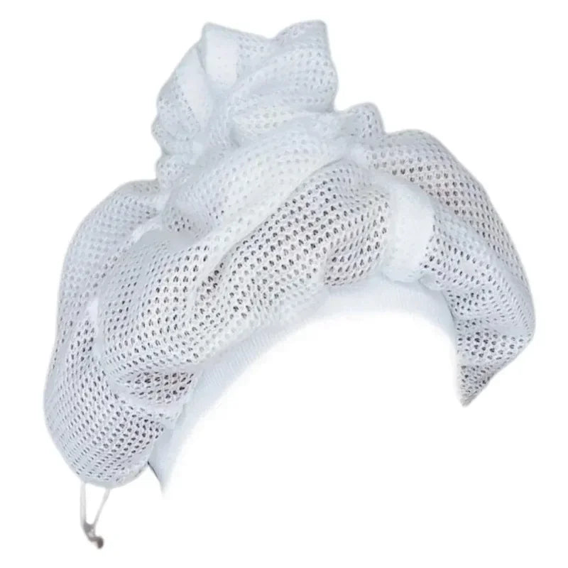 Net Plopping Cap for Drying Curly Hair Adjustable Net Plopping Bonnet Quick Drying Hair Towel Bath Hats Net Plopping Cap