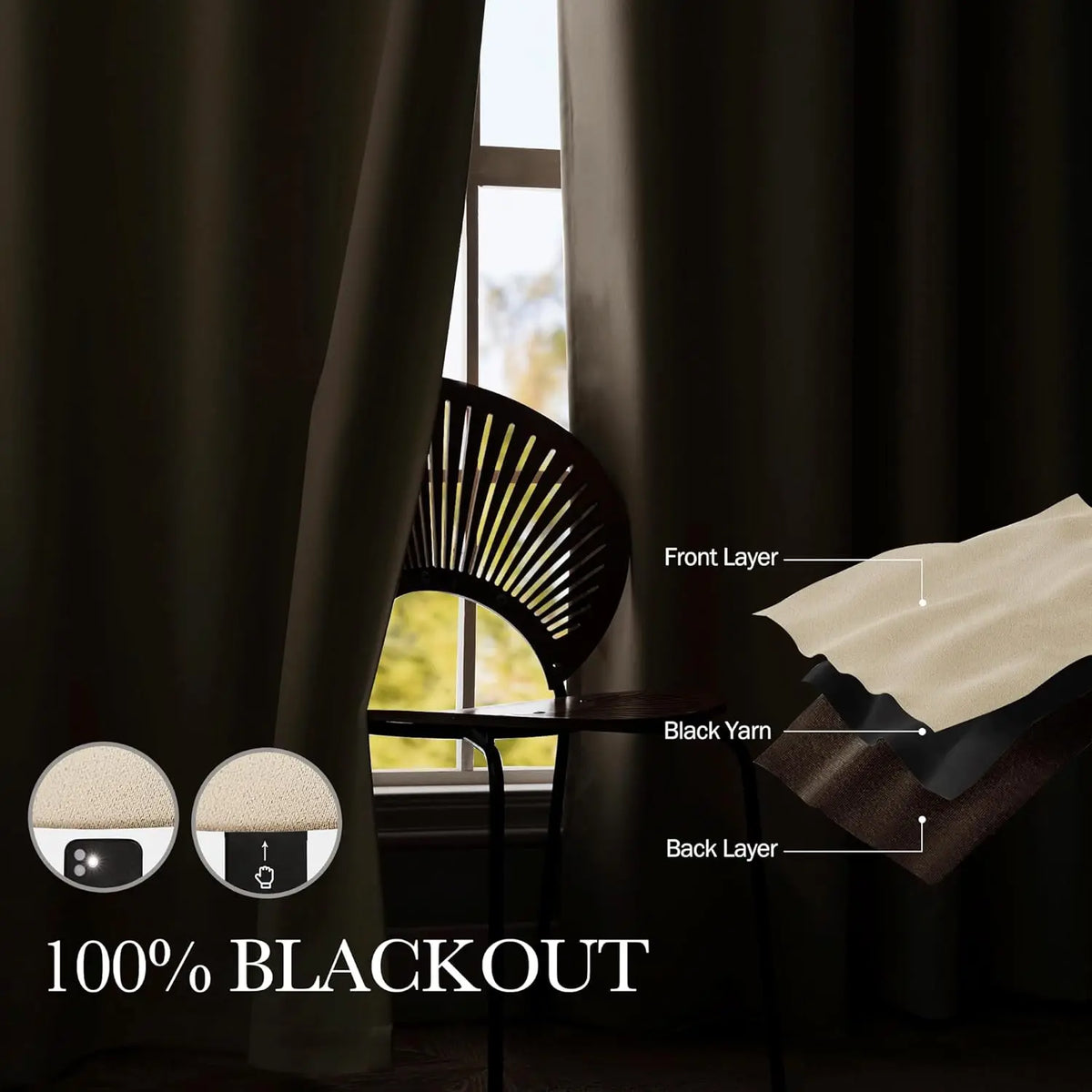 1pc or 2pc Blackout Curtains for Bedroom 84 Inch Long Thermal Insulation Noise Reduction Drapes Personalized Custom Curtains,