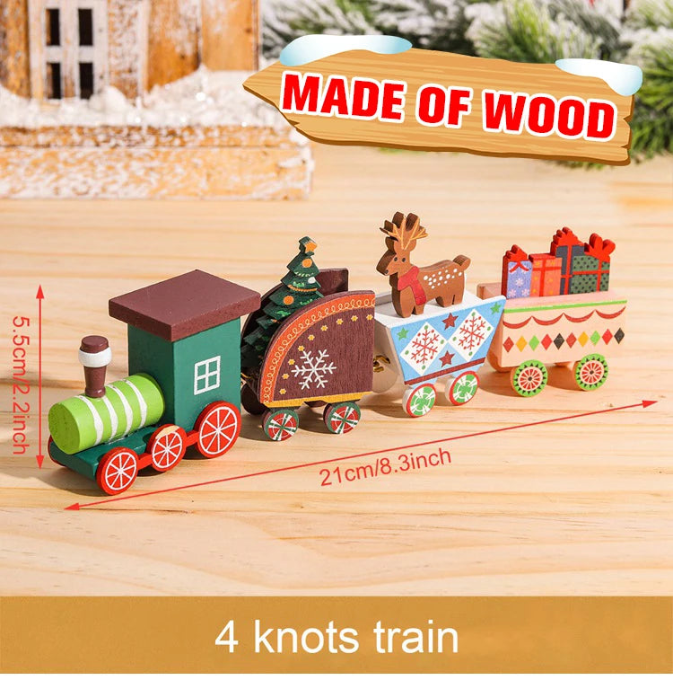 Christmas Train Merry Christmas Decorations For Home 2025 Cristmas Ornament Xmas Navidad Noel Gifts Happy New Year 2026 Gifts