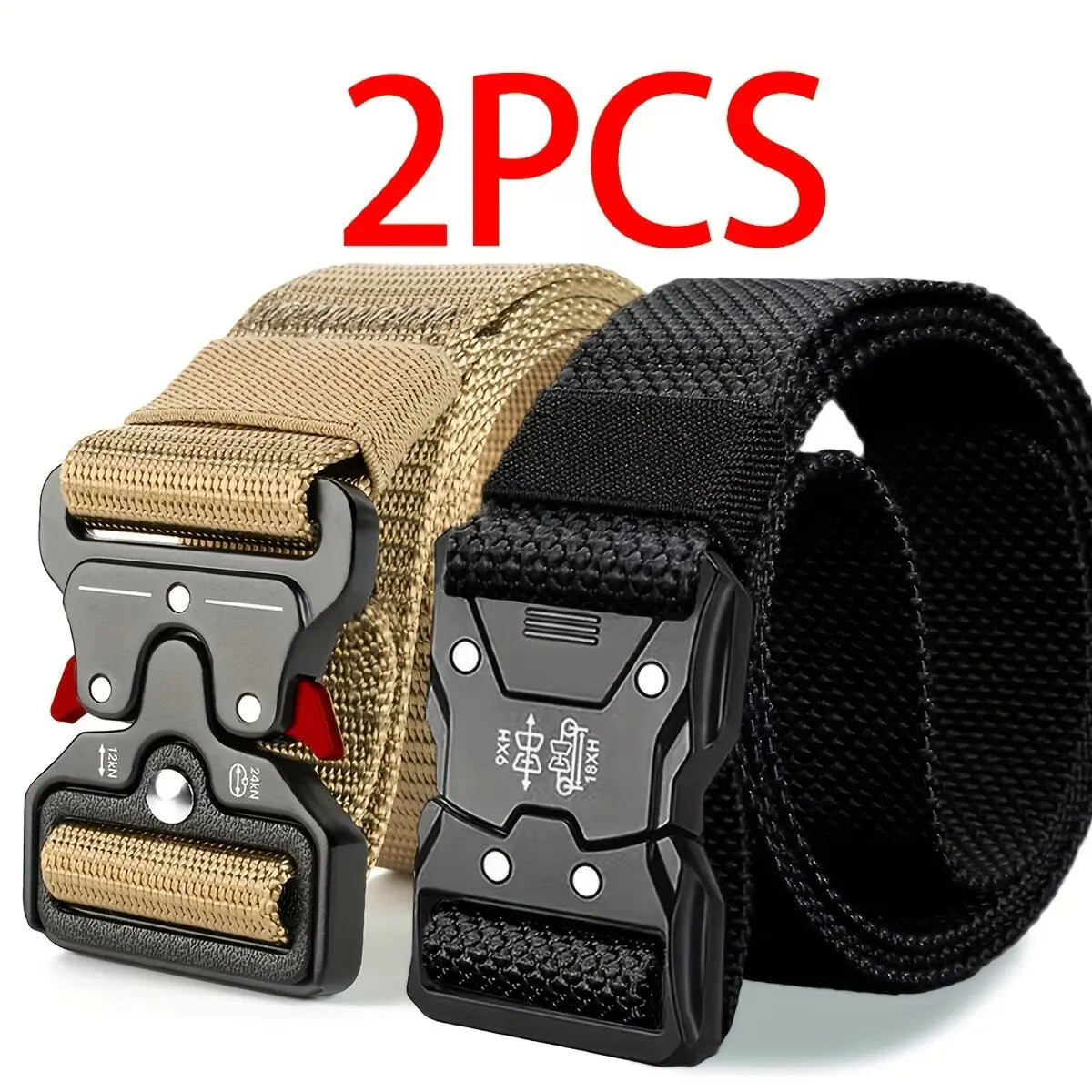 High quality tactical belt for men fashionable business trend outdoor sports canvas breathable and wear-resistant belt for men