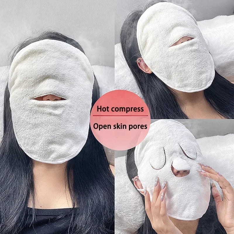 Warm Compress Towel Cold Compress Face Compress Face Towel Double Thickness Beauty Salon Beauty Hair Towel Skin Care