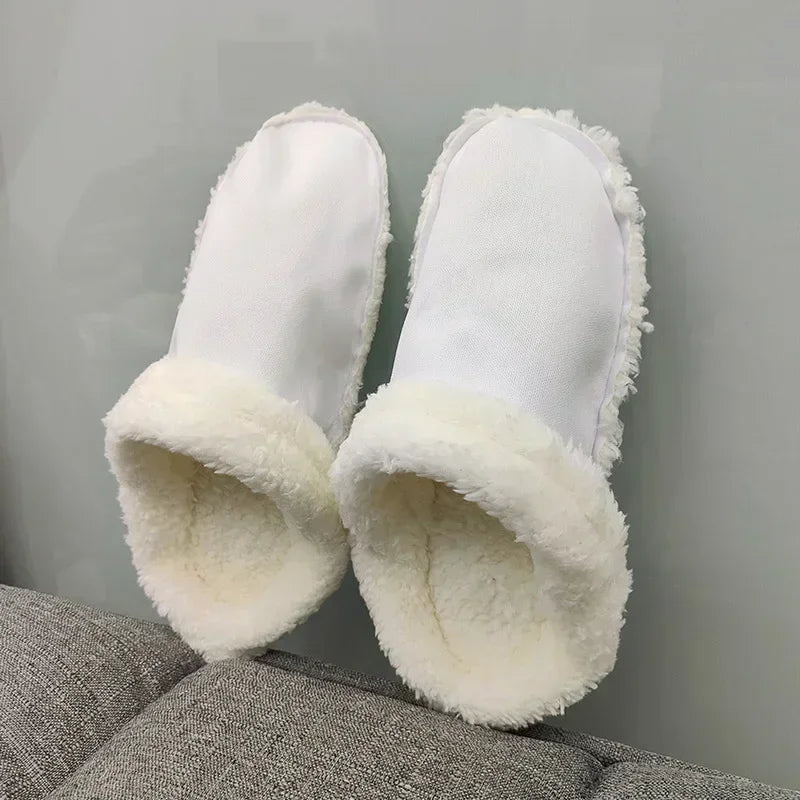 1Pair Thicken Plush Insole for Women Men Shoe Cover Winter Warm Shoe Covers Removable Plush Liner Sandals Beach Shoe Accessories