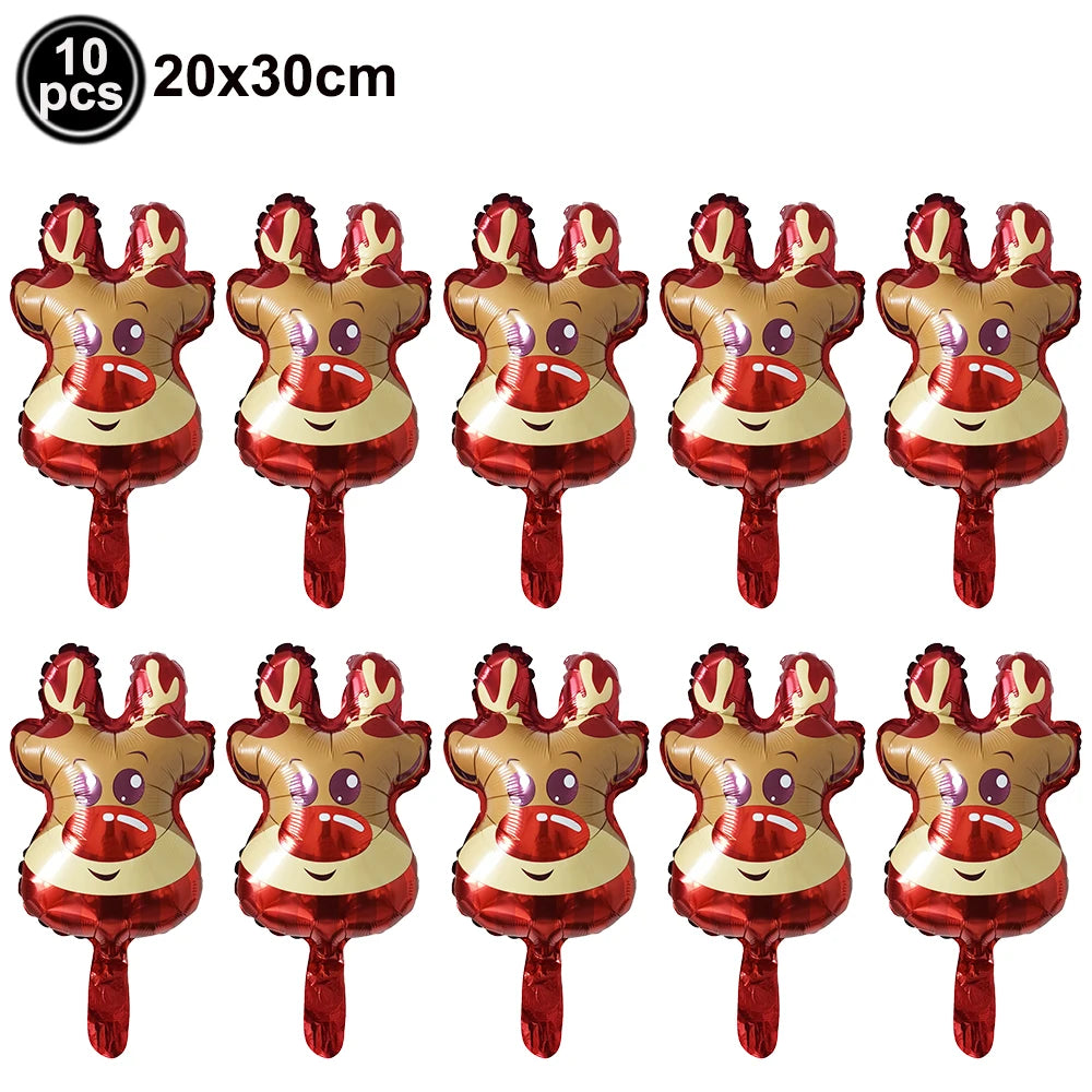 Christmas Indoor Decor Hormel Party Balloon Large Standing Street Light Santa Claus Snowman Balloon Xmas Christmas Balloon