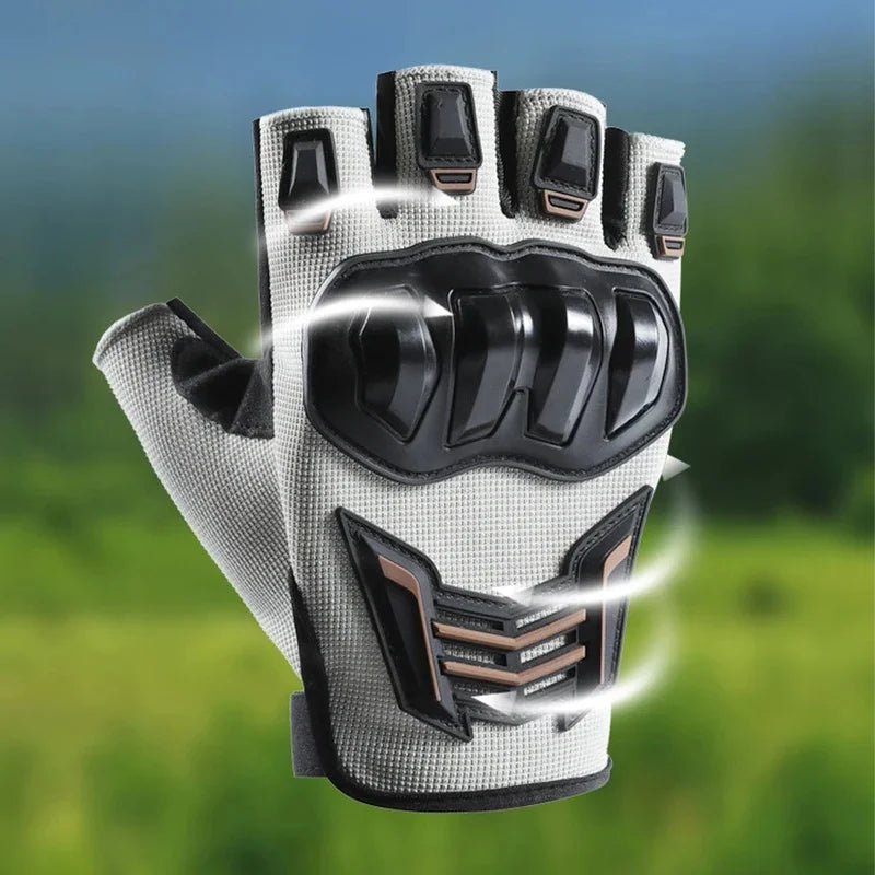 Half Finger Men's Gloves Outdoor F Protective Gloves Sports Wear resistant Motorcycle Bicycle Gloves