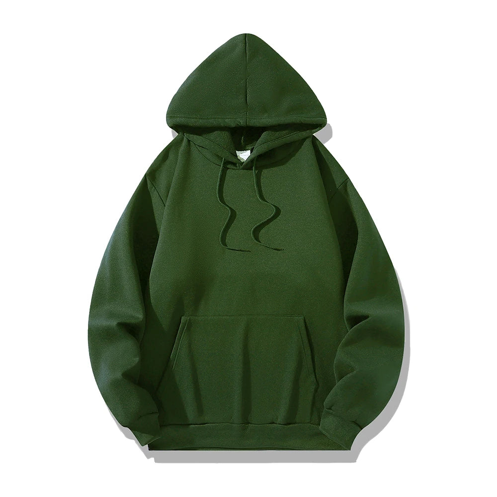 Men's Hoodies Women Pullover Spring Autumn Warm Casual Hoodie Sweatshirts Solid Color Hoodies Sweatshirt For Male