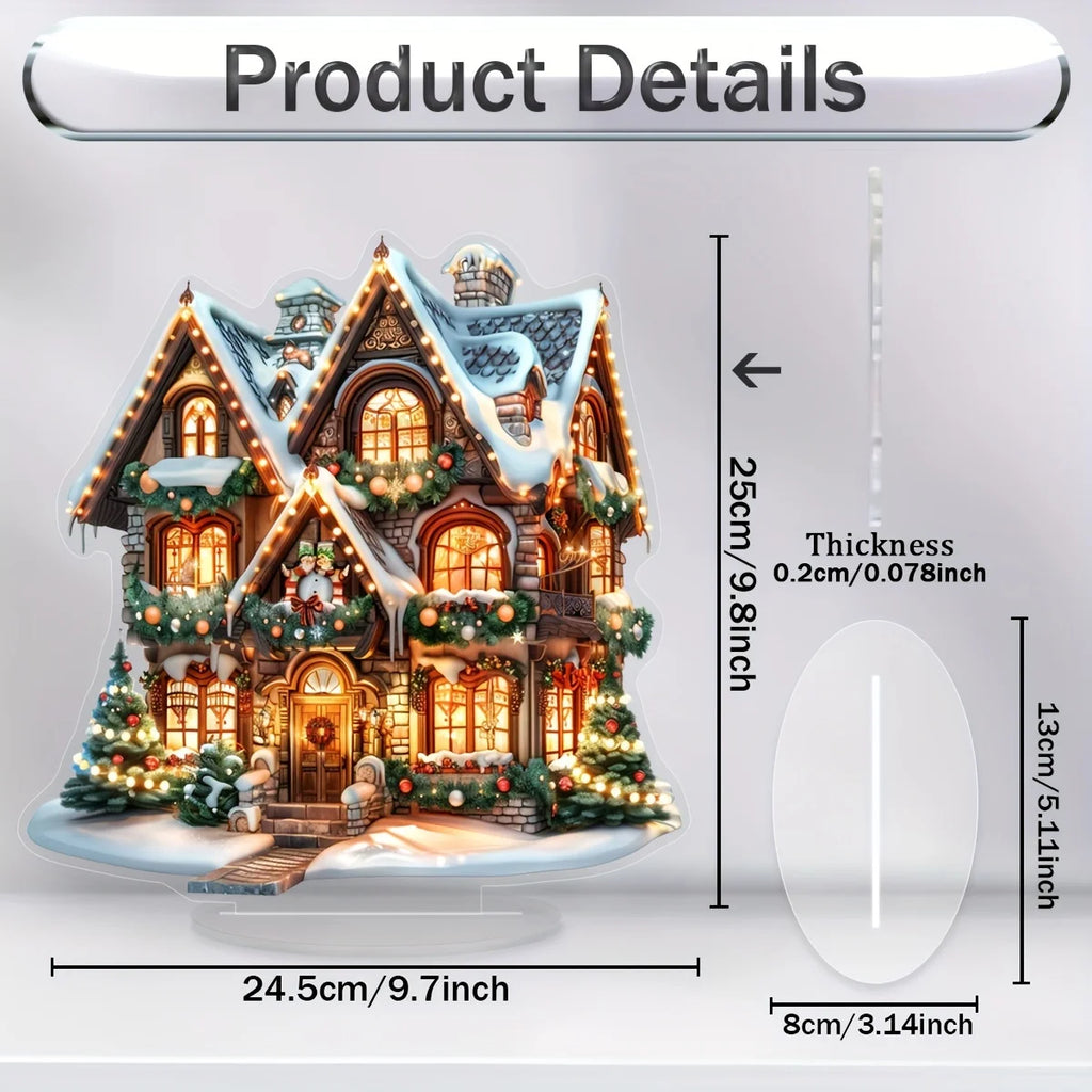 Christmas Style 2D Acrylic Festival Decoration Multi-Functional Desktop Decor 2026 New Year Home Office Bedroom Unique Gift