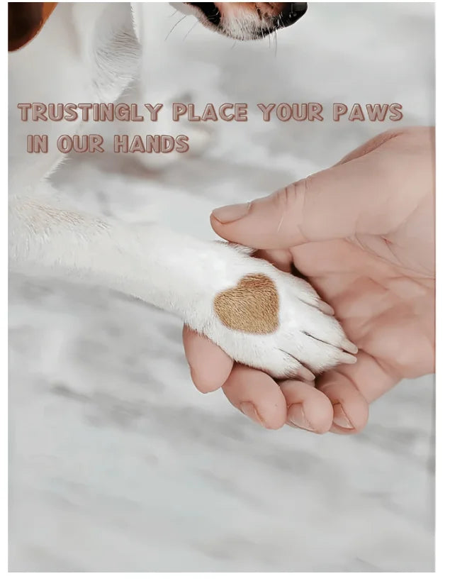 Wooden Handle Dog Nail File Reusable Sandpaper Pads Pet Nail Grinder Gentle Dog Claw Trimmer Grooming Tool For Medium Large Dogs