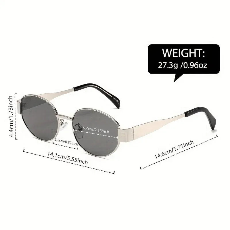 4 Pairs of Oval Retro Glasses. Novel Design, Comfortable Wearing, Must-have for Festivals, Popular Choice