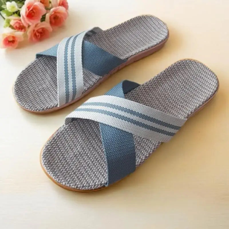 Home Slippers for Spring, Autumn and Summer, Indoor Non-Slip Silent Floor Slippers