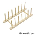 Multi Functional Storage Rack Kitchen Storage Mechanism Tableware Drainage Wooden Tableware Drying Rack Kitchen Accessories
