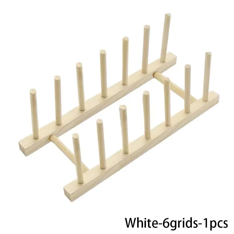 Multi Functional Storage Rack Kitchen Storage Mechanism Tableware Drainage Wooden Tableware Drying Rack Kitchen Accessories