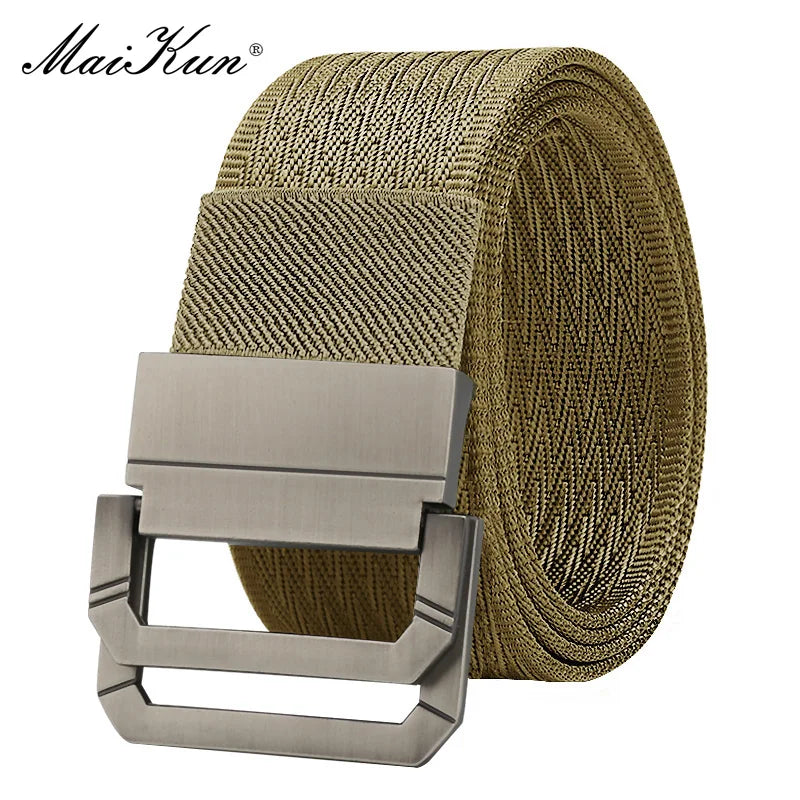 Maikun Nylon Belts For Men Army Tactical Men's Belt Double Rappelling Buckle