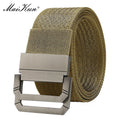 Maikun Nylon Belts For Men Army Tactical Men's Belt Double Rappelling Buckle