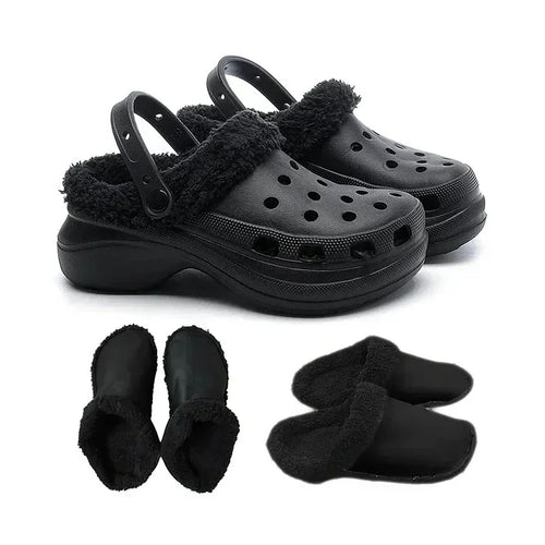 1Pair Thicken Plush Insole for Women Men Shoe Cover Winter Warm Shoe Covers Removable Plush Liner Sandals Beach Shoe Accessories