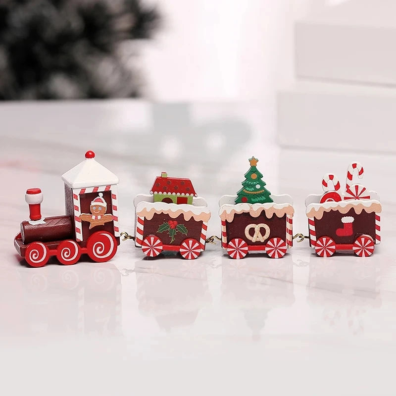 Christmas Train Merry Christmas Decorations For Home 2025 Cristmas Ornament Xmas Navidad Noel Gifts Happy New Year 2026 Gifts