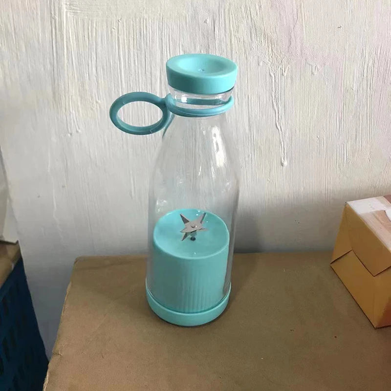 Mini Wine Bottle Juicer 420ml Portable Stirring USB Charging Juicer Cup Household Multifunctional Electric Juicer Household Item