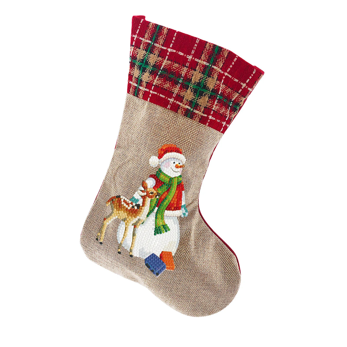 Diamond Painting DIY Christmas Stockings Handiwork Sticking Drills Christmas Candy Bags Gift